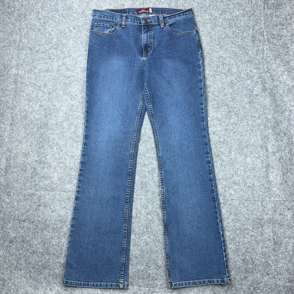 VTG Jordache Jeans Womens 12 Blue Straight Leg Low Rise Stretch Denim Y2K 90s